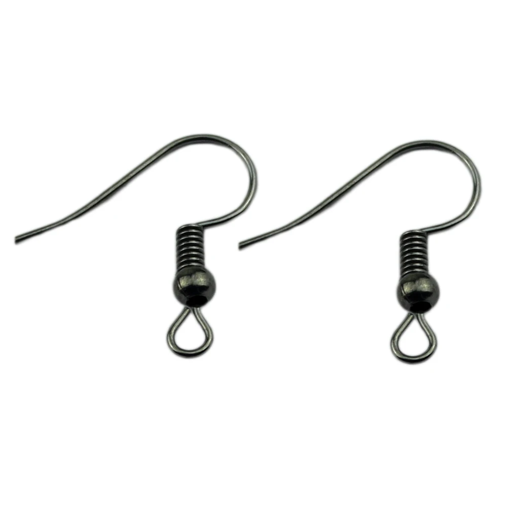 100pcs Gun-Black 100 шт./партия 22x20 мм DIY Железный крючок для сережек фиксаторы для серёжек крючки фурнитура для ювелирных изделий, основы для серег делая фурнитура Аксессуары - Цвет: 100pcs Gun-Black