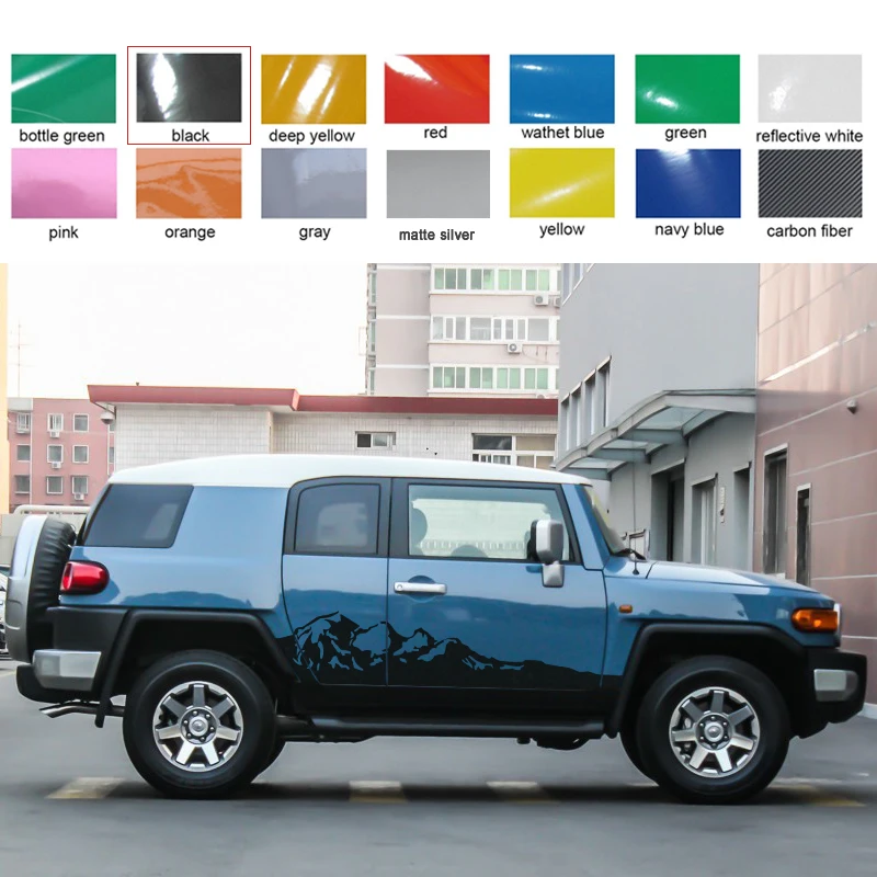 Автомобильная наклейка боковое тело горы Стайлинг автомобиля сторона soor