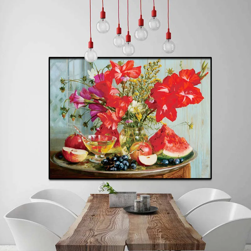 OUYIJIA фруктовые цветы 5D DIY Алмазная картина полностью квадратная мозаика набор