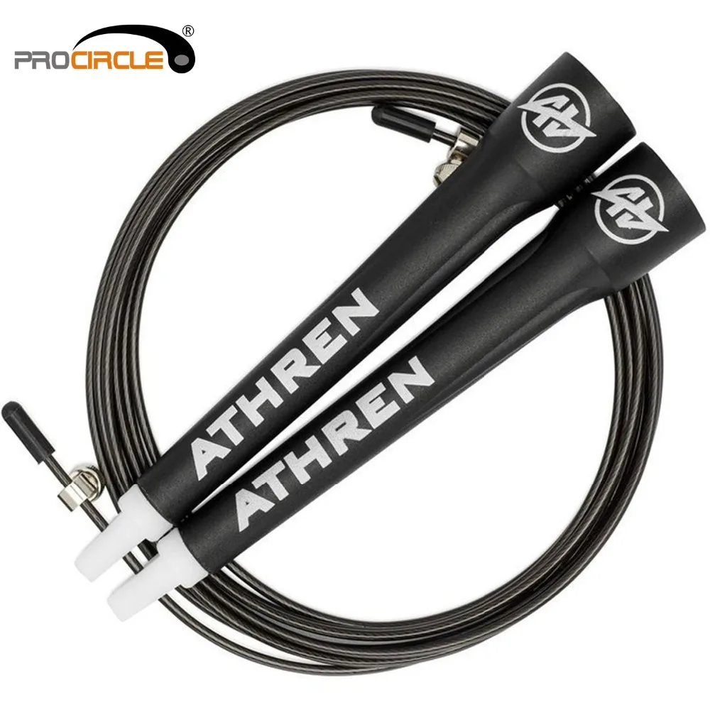 ProCircle крепкий захват Скакалка узор Ручки Регулируемая проволочная веревка для