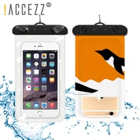 accezz waterproof phone case for iphone xr xs max huawei xiaomi 6 0 universal phone pouch bag underwater cell smart phone case