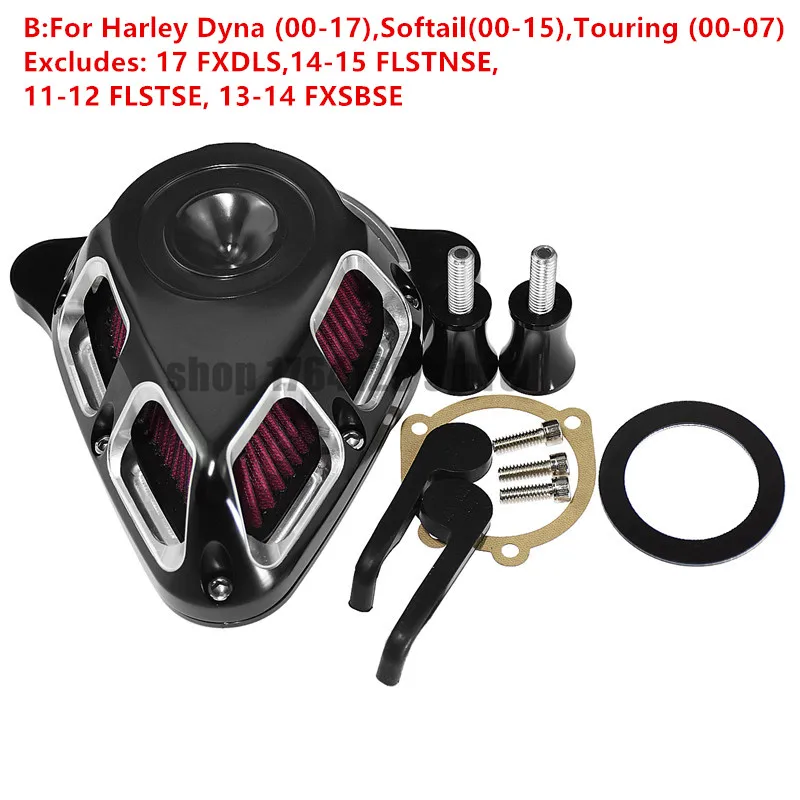 with logo Motorcycle Air Inflow Intake Filter For Harley Sportser XL 883 1200 04-19 Touring Street Road Glide 08-18 Dyna FXDLS Softail - Цвет: with logo