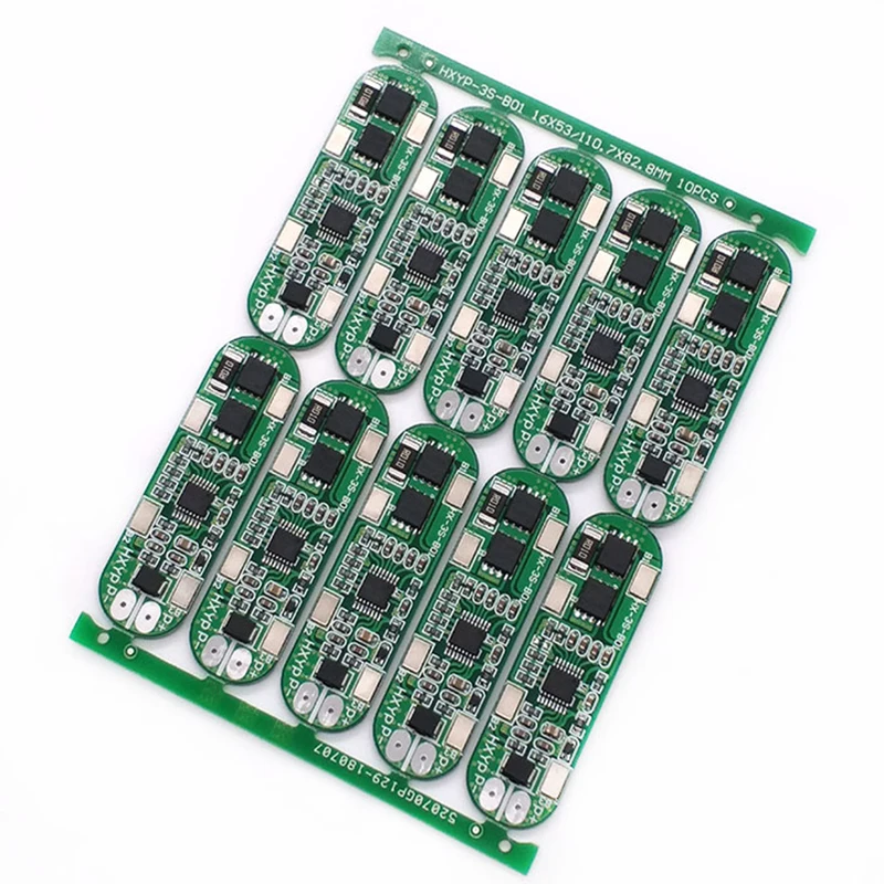 BMS 3S 10A 18650 зарядное устройство PCB Защитная плата 11 1 V 12 6 защита от перезаряда