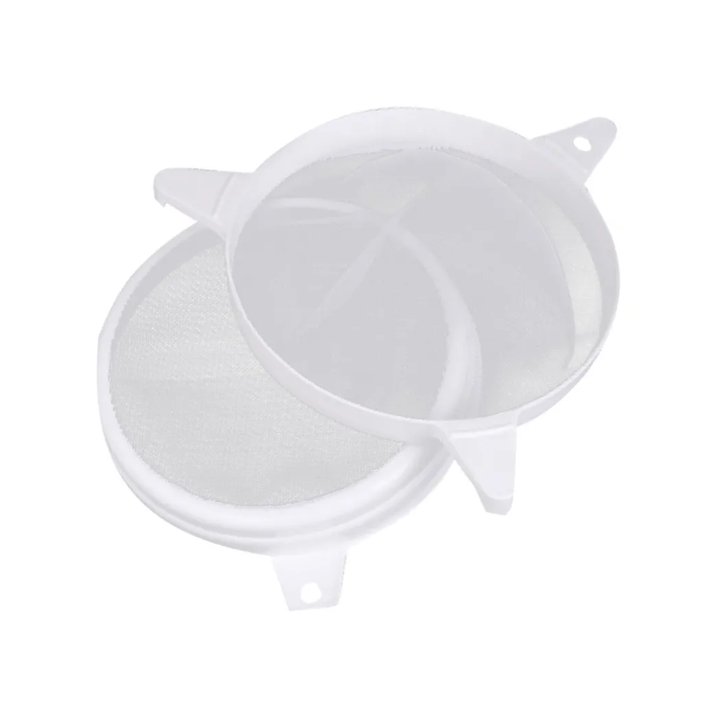 High quality stainless steel Nylon Double Layer Adjustable Honey Strainer Filter Sieve Equipment safe durable Beekeeper Tools