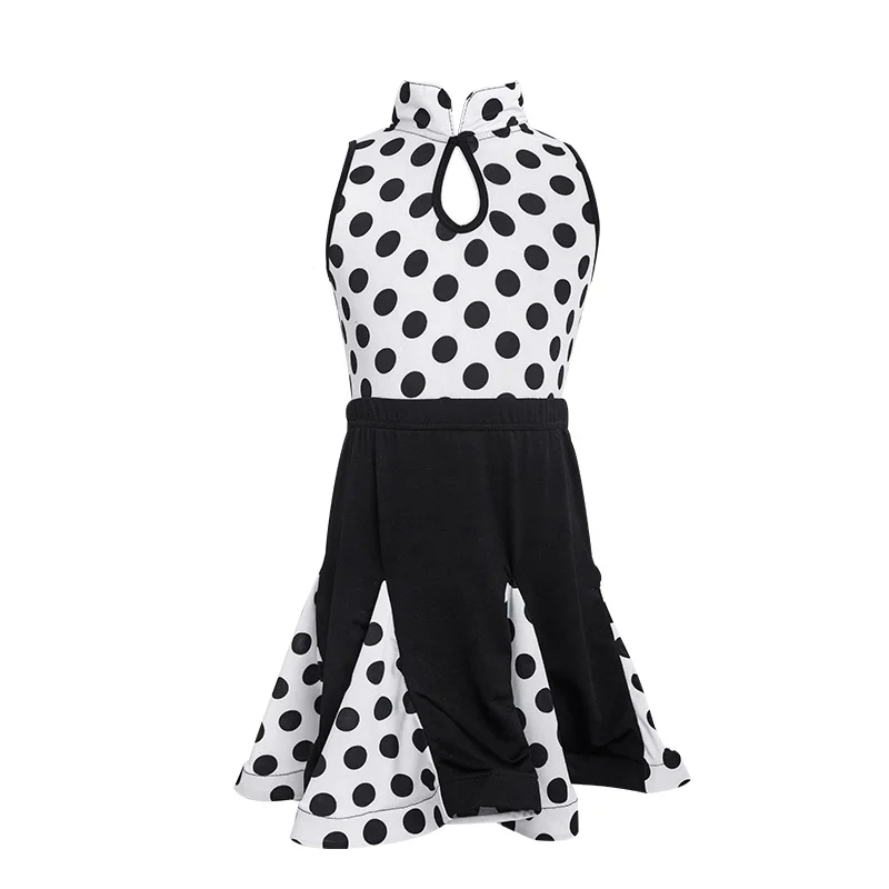 

Latin Dance Costume Girls Rumba Practice Clothes Kids Professional Tango Clothes Children Samba Performance Costume DQL1351