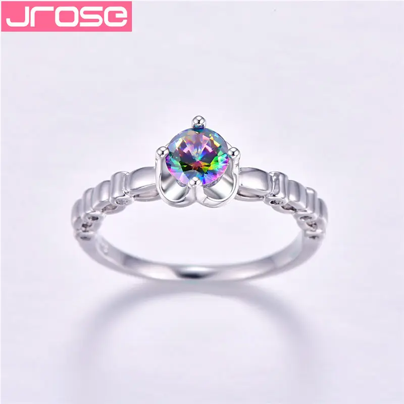 Женское Обручальное кольцо с фианитом из серебра 925 пробы | Украшения и