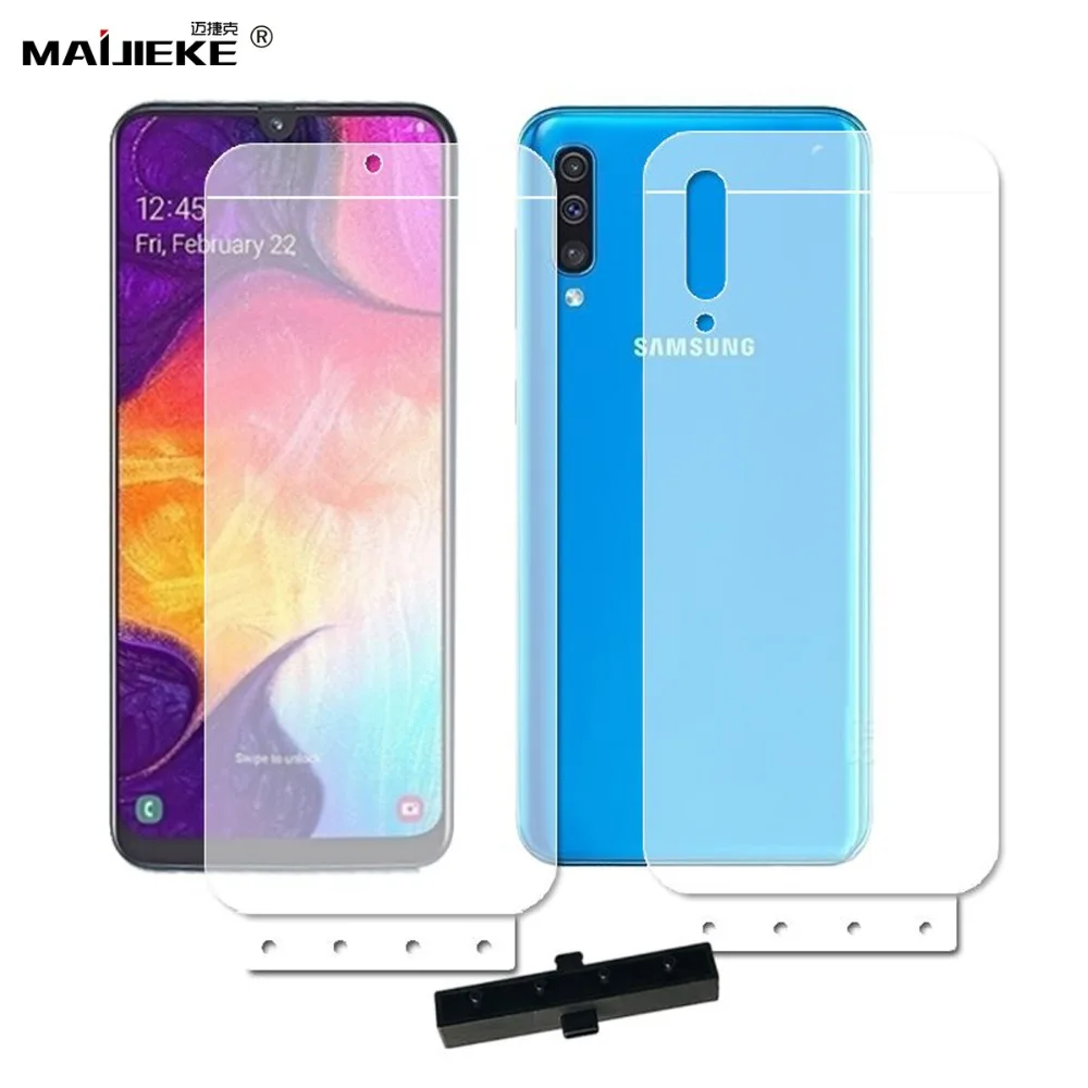10 комплектов мягкий полное покрытие гидрогель пленка для samsung Galaxy A90 A80 A70 A60 A50 A40 A30 A20 A10 A7 A8 A9 Экран протектор