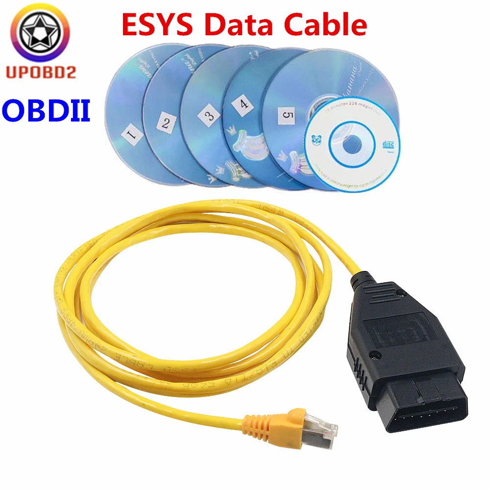 2020 Новый ESYS кабель для передачи данных BWM Enet заглушка OBDII адаптер BMW Ethernet E SYS ICOM
