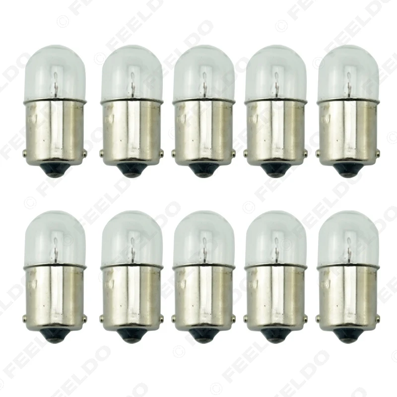 FEELDO 10 шт. T1614 T16 24V5W BA15S 1156 лампа для грузовиков из прозрачного стекла с поворотным
