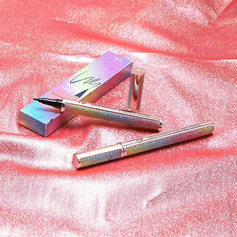 Черная жидкая подводка для глаз набор водостойких толстых удлиняющих ресниц