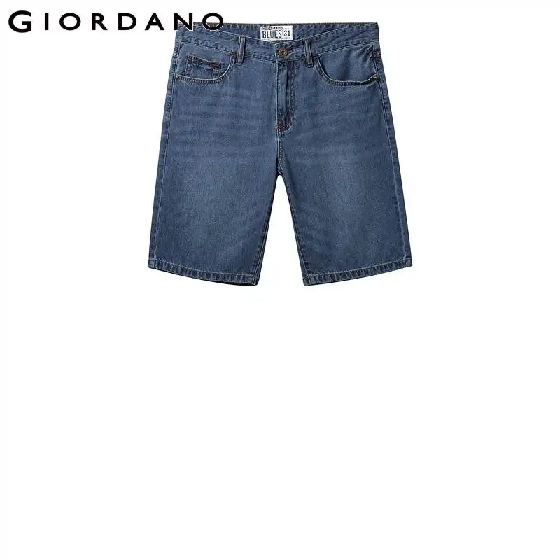 Giordano тонкие джинсовые шорты выполнены из натурального хлопка имеют три варианта