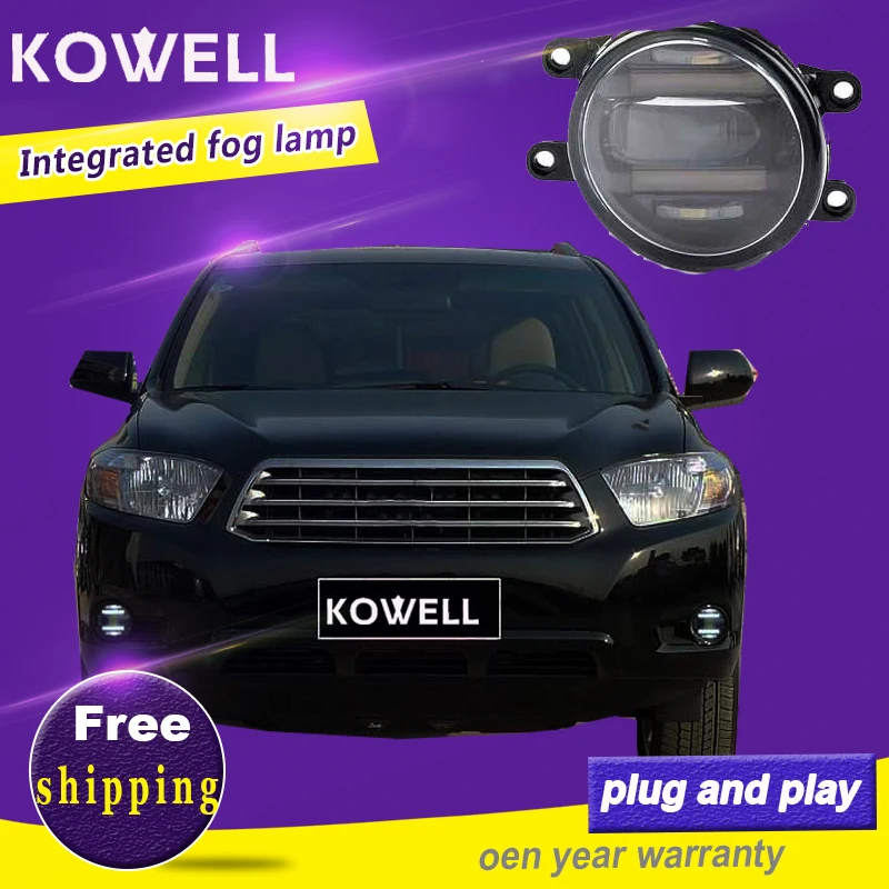 Светодиодный противотуманный фонарь KOWELL для toyouta prius yaris avalon previa reiz дневные
