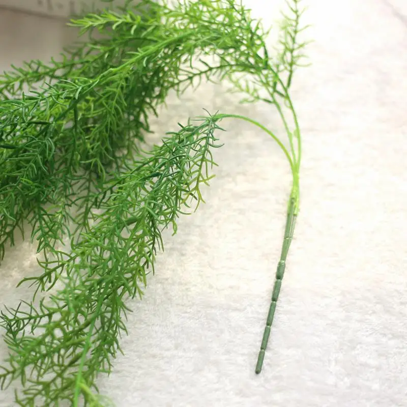 Искусственные растения зеленые пластиковые искусственные листья украшение для