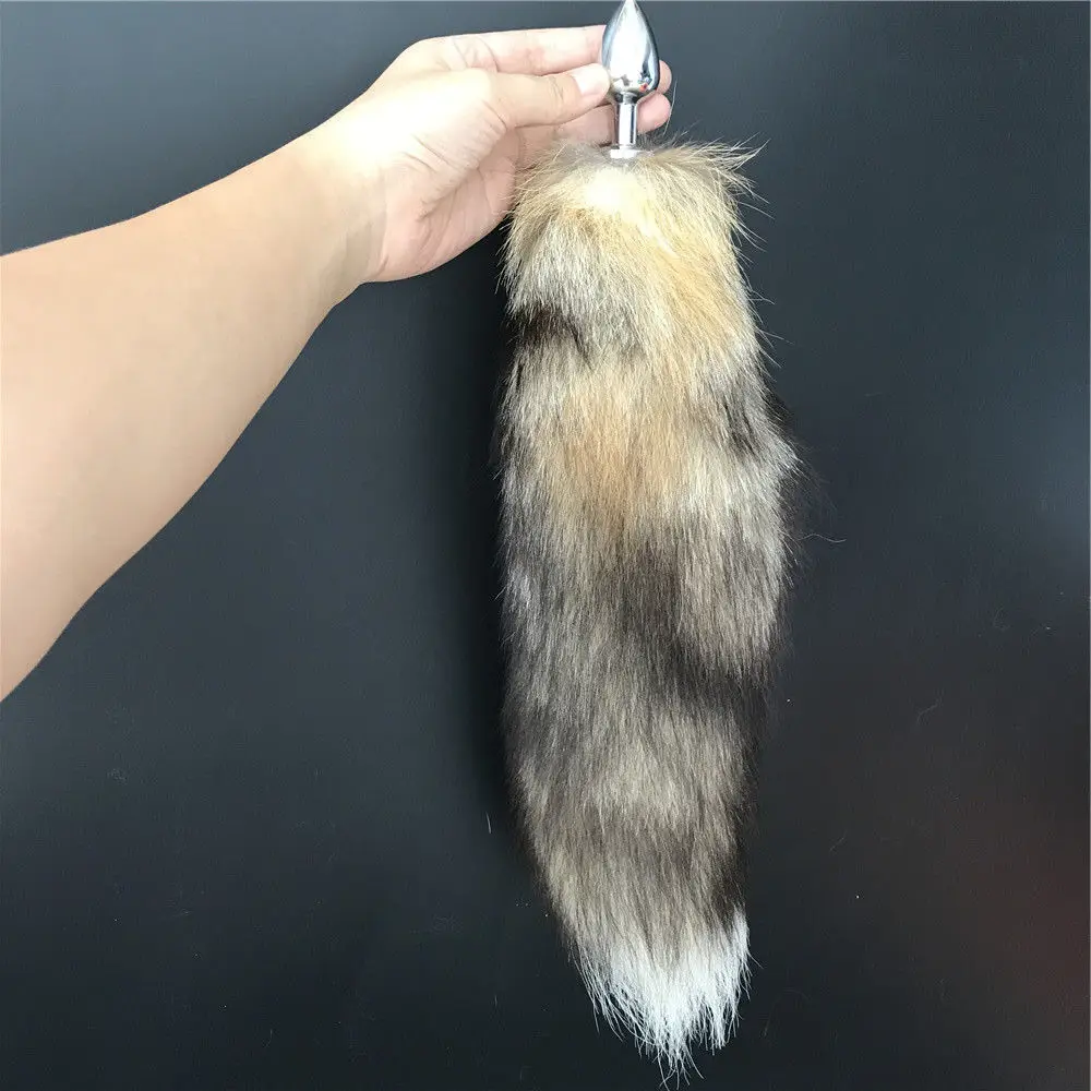 Sun fox tail Magicfur-1pca Большой Настоящее брелок на сумку w 2,8x7 см зажигания Забавный Косплей кулон брелок - Цвет: Sun fox tail