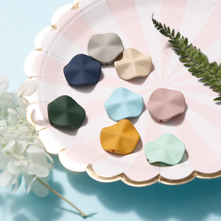 Карамельный цвет волна Смола двойное отверстие бусины кулон DIY ручной работы