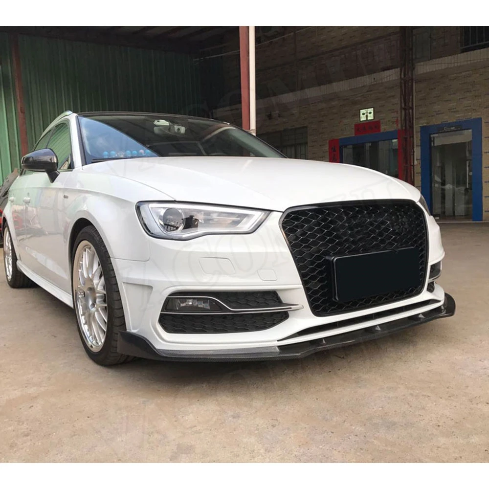 Карбоновые Передние Губы фартуки бампер подбородок для Audi A3 S3 хэтчбек-(не A3 Стандартный не седан) FRP бампер крышка