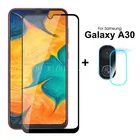 Защитное стекло для камеры Samsung Galaxy A30, закаленное, 2 в 1