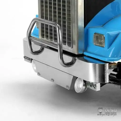 LESU металлический передний бампер светильник 1/14 RC DIY Tamiya King Hauler трактор грузовик