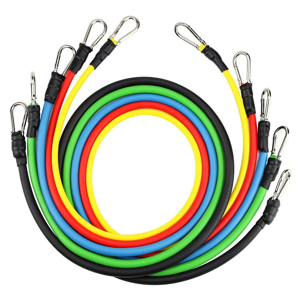 11 шт./компл. Эспандер для фитнеса тренировок Эспандеры Кроссфит латексные трубки