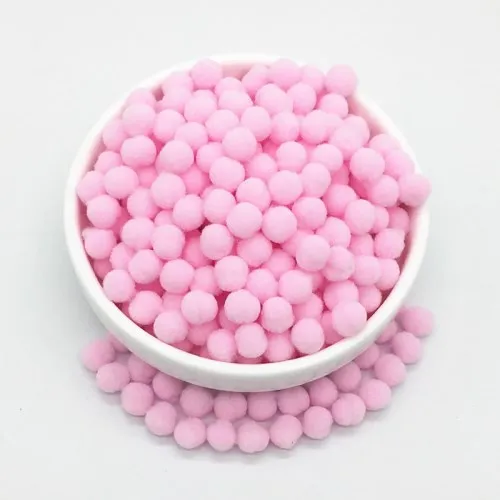 8mm 13Pink Розовый красный помпон меховые шары DIY мягкие помпоны ручной работы помпоны Свадебные украшения клей на ткани аксессуары 8 мм до 30 мм 20 г - Цвет: 8mm 13Pink