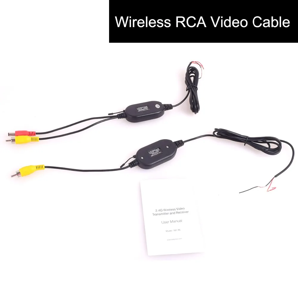 Беспроводной AV кабель видеопередатчик и приемник для камеры заднего вида RCA