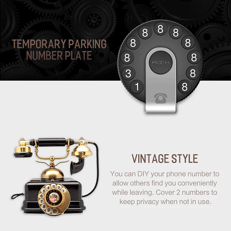 Рок Универсальный Автомобильный Стайлинг Временная парковочная карта