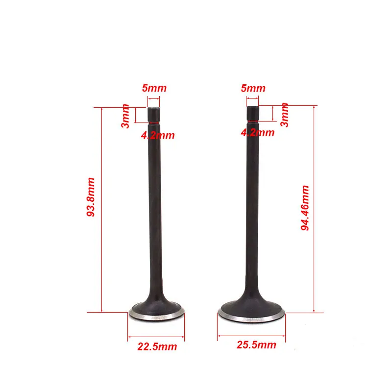 Клапан двигателя мотоцикла Впускной Выпускной стержень направляющий клапан