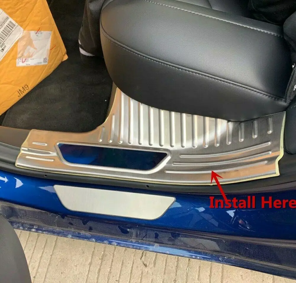 Для Tesla Model 3 2018-2019 внутренняя Накладка на порог Защитная крышка | Автомобили и