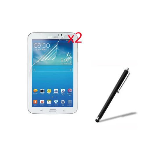2x пленка + ткань 1x Стилус Антибликовая матовая защитная для экранов Samsung Galaxy Tab 3 Tab3