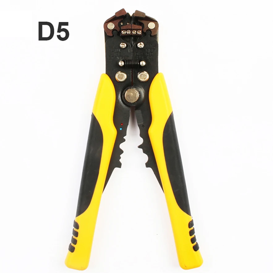 HSD5 YELLOW HS-D1 AWG24-10(0,2-мм2) многофункциональные автоматические плоскогубцы для зачистки кабеля Зачистка обжимка проводов инструменты режущий резак - Цвет: HSD5 YELLOW