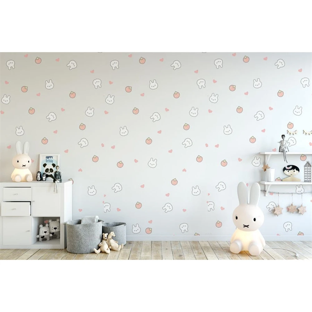 Yeele фотографические фоны для детской комнаты интерьер розовый белый кролик стол