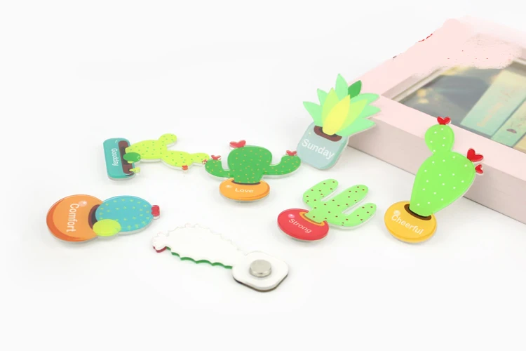 7 шт кактус магнит на холодильник креативный мультфильм магниты наклейки сильный