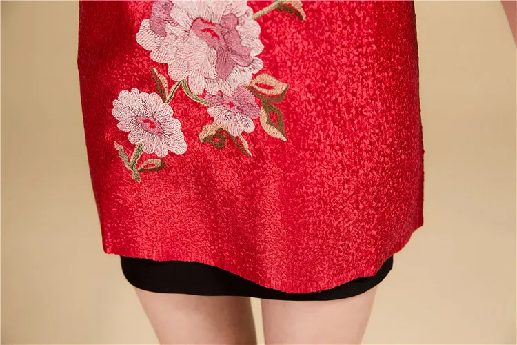 Новая мода осень cheongsam стиль Тан костюм топ Китайская традиционная Женская одежда Топ винтажное платье размера плюс кофточка Ципао