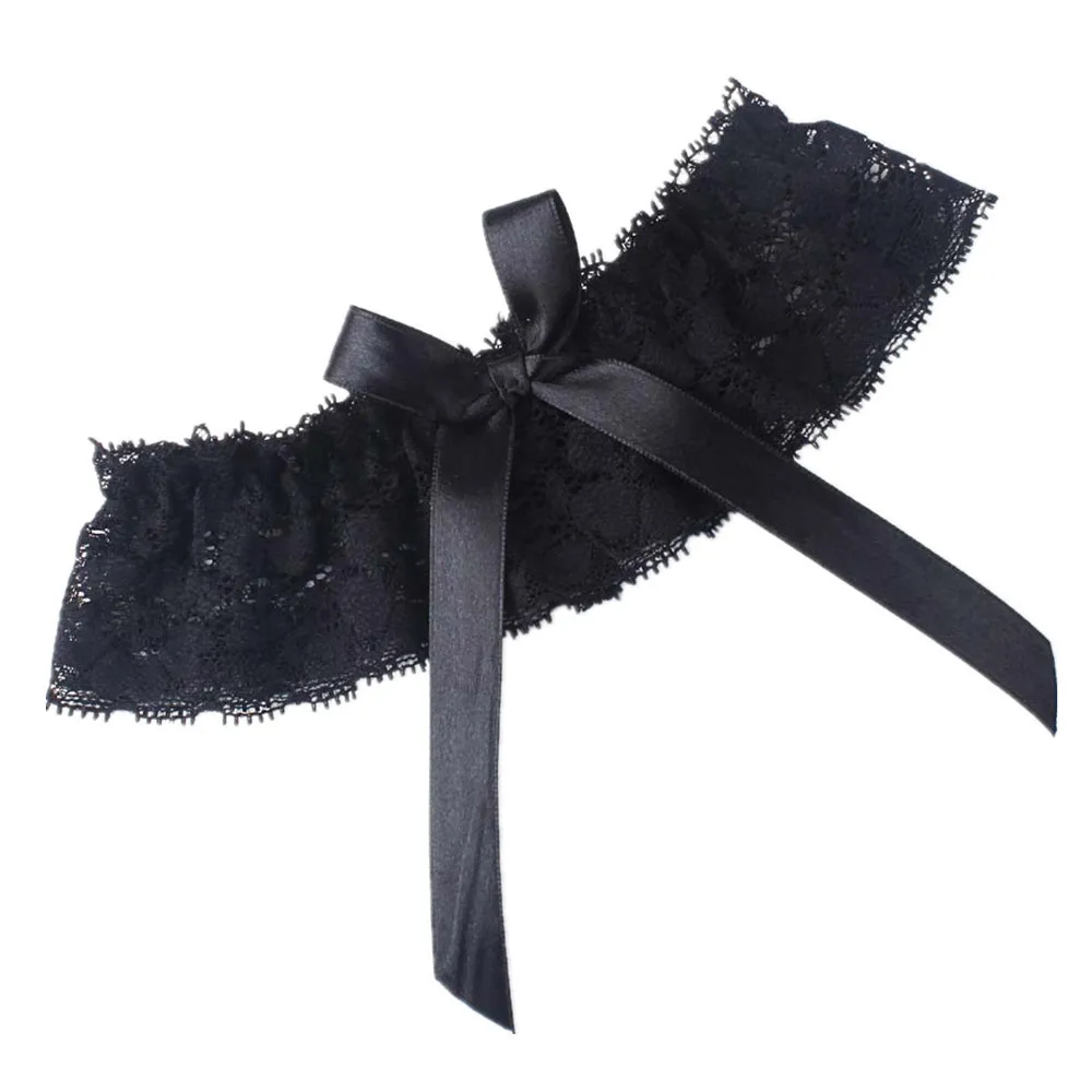 Пикантные подвязки сексуальный Для Женщин Девочек Свадебное оборками Кружева