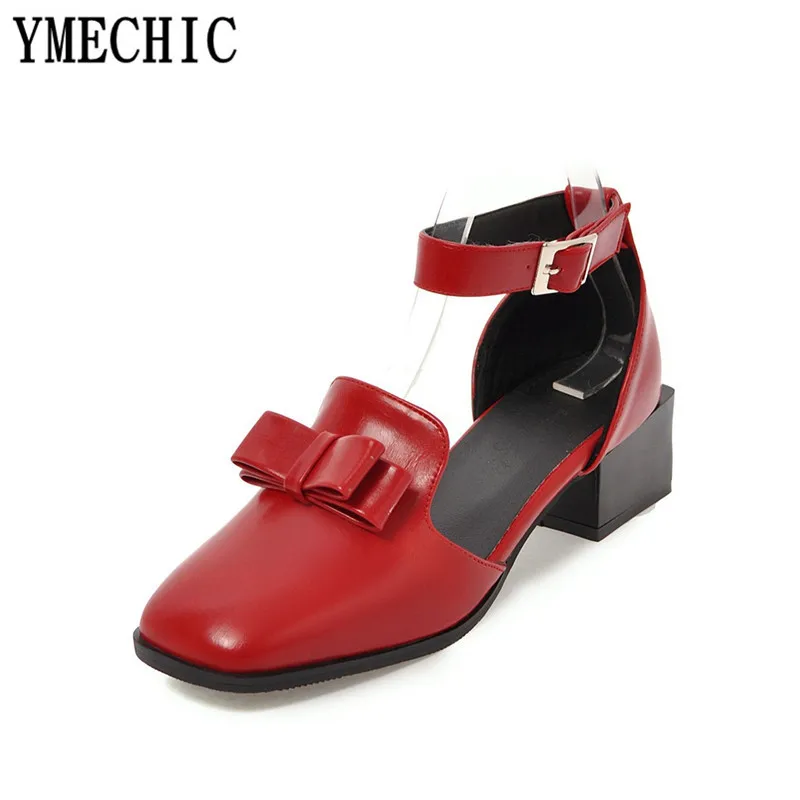 Женские вечерние туфли лодочки YMECHIC розовые желтые черный галстук бабочка на