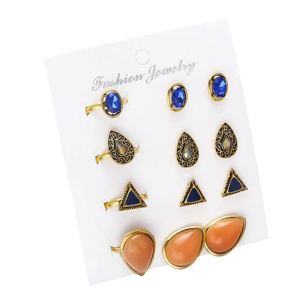 Новинка 2018 винтажный благородный темперамент роскошный кристалл камень капля