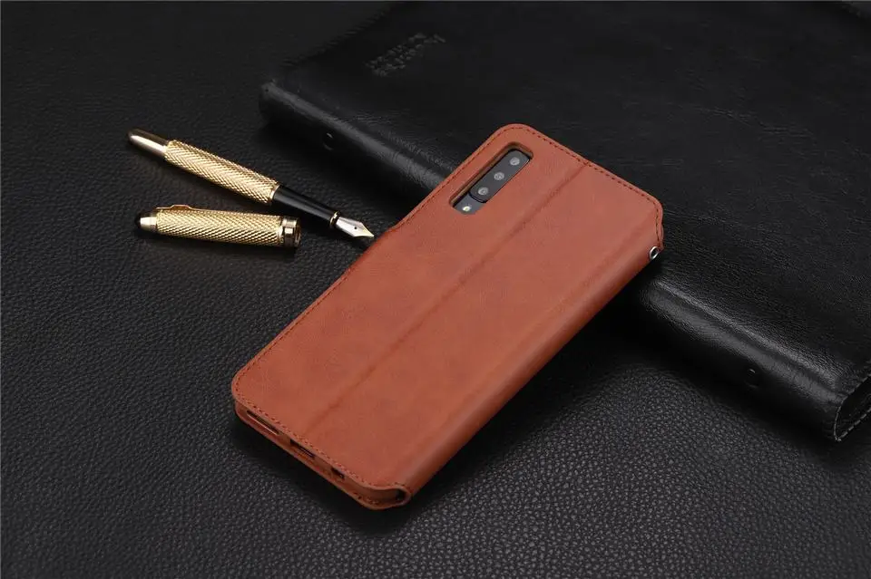 Чехол для samsung A7, роскошный флип-чехол для Galaxy A7, кожаный чехол-кошелек для samsung A7 A750 A750F A70, чехол для телефона