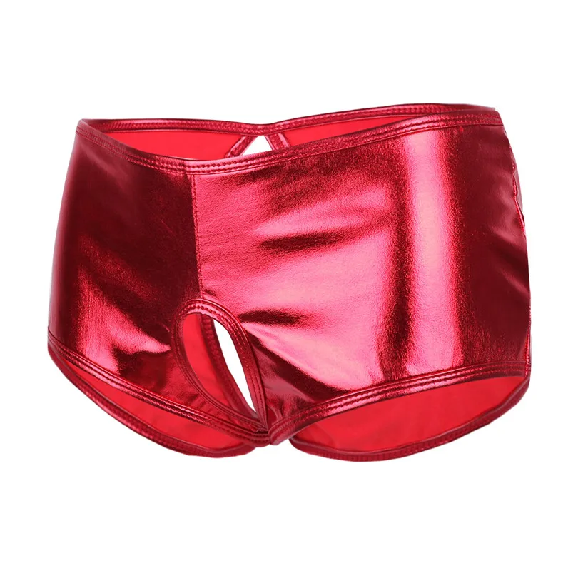 Женское сексуальное нижнее белье Wetlook короткие экзотические трусики из