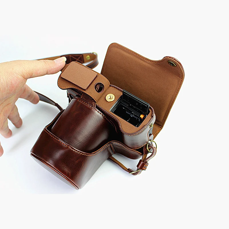 Сумка из искусственной кожи для фотоаппарата Fujifilm Fuji XT1 X T1|camera bag|leather case for fujileather