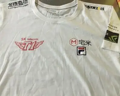 Факер bang SKT T1 футболка LCK чемпионов команды Джерси SKTT1 футболка Для мужчин Факер арахисовое Bang волк SKT1 игра топы, футболки