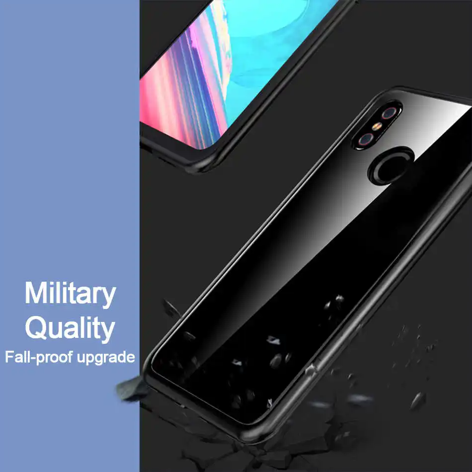 Магнитный адсорбционный чехол Олаф для Xiaomi mi 8 SE A2, прозрачный Магнитный чехол из закаленного стекла для Red mi 6 Note 5 Pro, задняя крышка, бампер