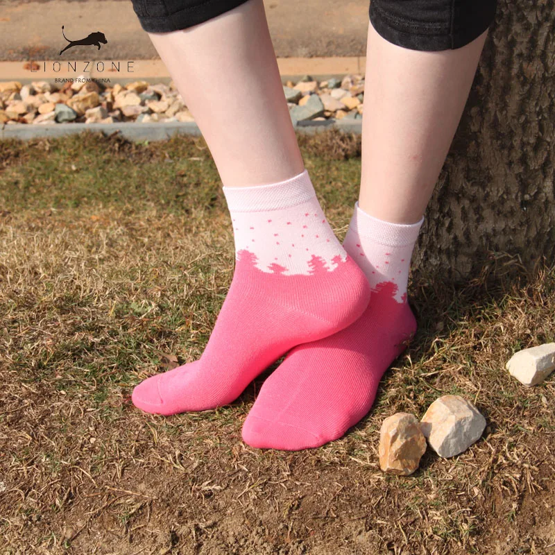 Красочные Лесные Фэнтези женские носки повседневные лучшее качество бамбуковые