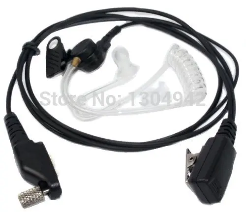 Covert Acoustic Tube Headset Earpiece with Mic For Icom Mari