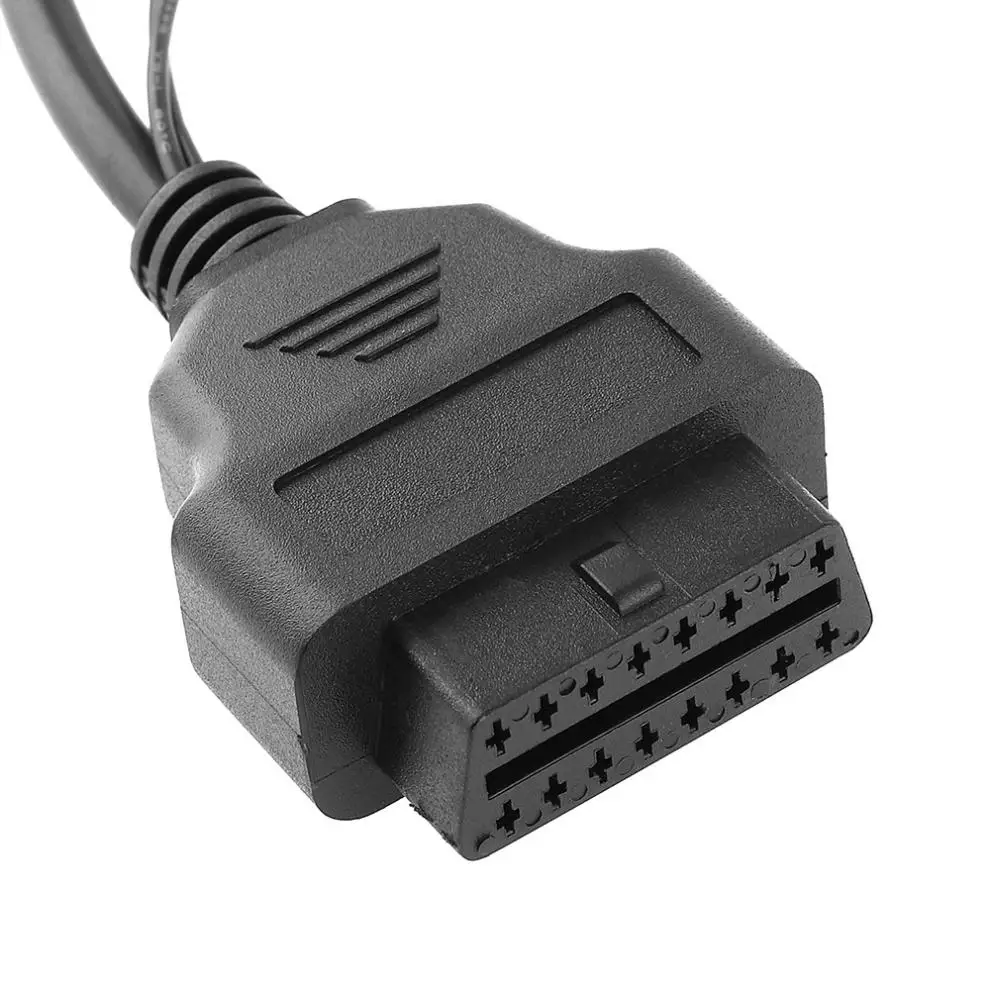 OBD II 16 контактный разъем адаптер для автомобиля с двумя зажимами типа крокодил Fiat