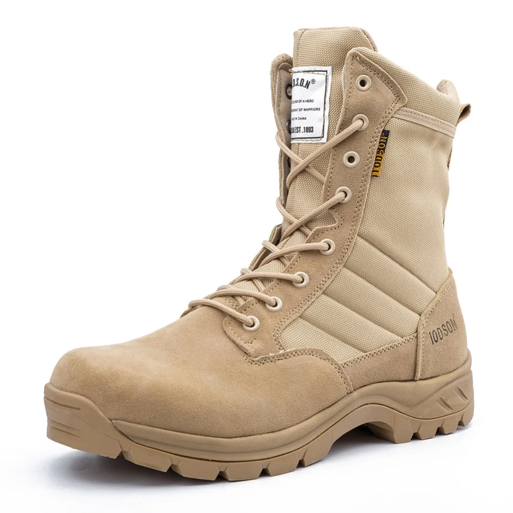 IODSON уличные военные тактические боевые ботинки мужская обувь Рабочая и защитная