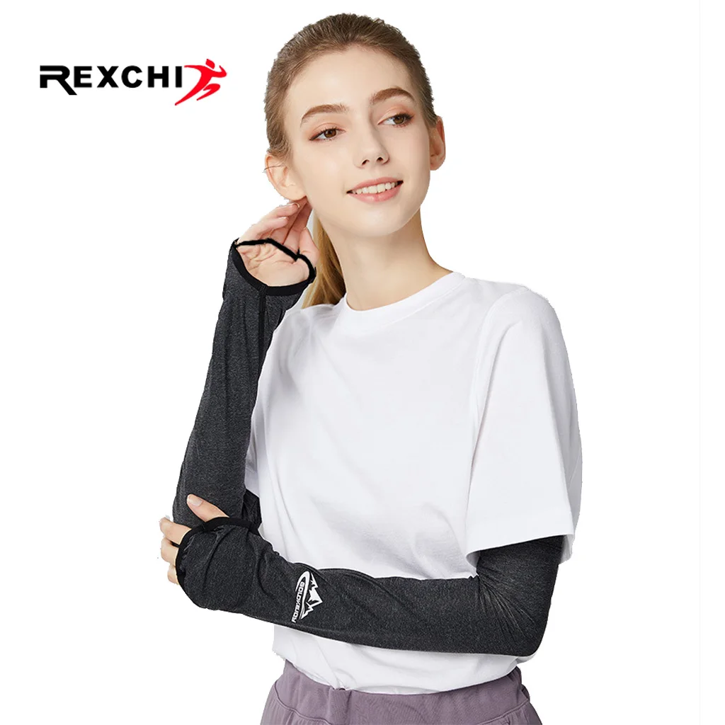 REXCHI ледяная ткань женские рукава для велоспорта гетры для рук УФ Защита от Солнца Чехол для бега вождения Баскетбол Спортивный рукав