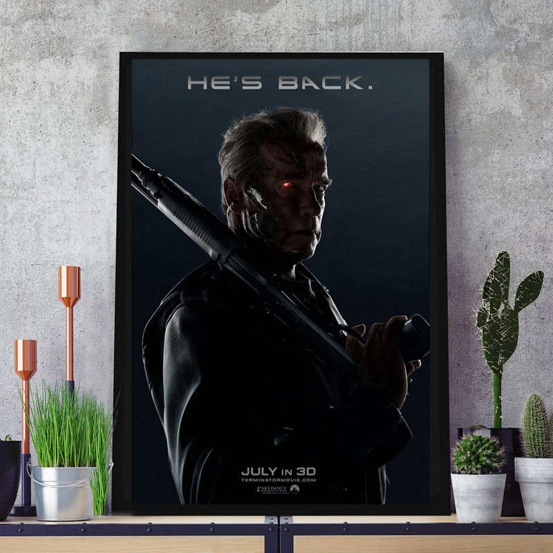 Терминатор Genisys кино HD холст картины современное искусство стены картина маслом