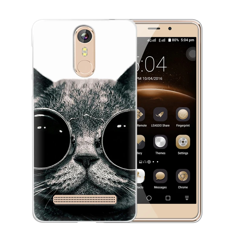 Чехол JURCHEN для Leagoo M8 силиконовый прозрачный мягкий чехол с мультяшным принтом Pro