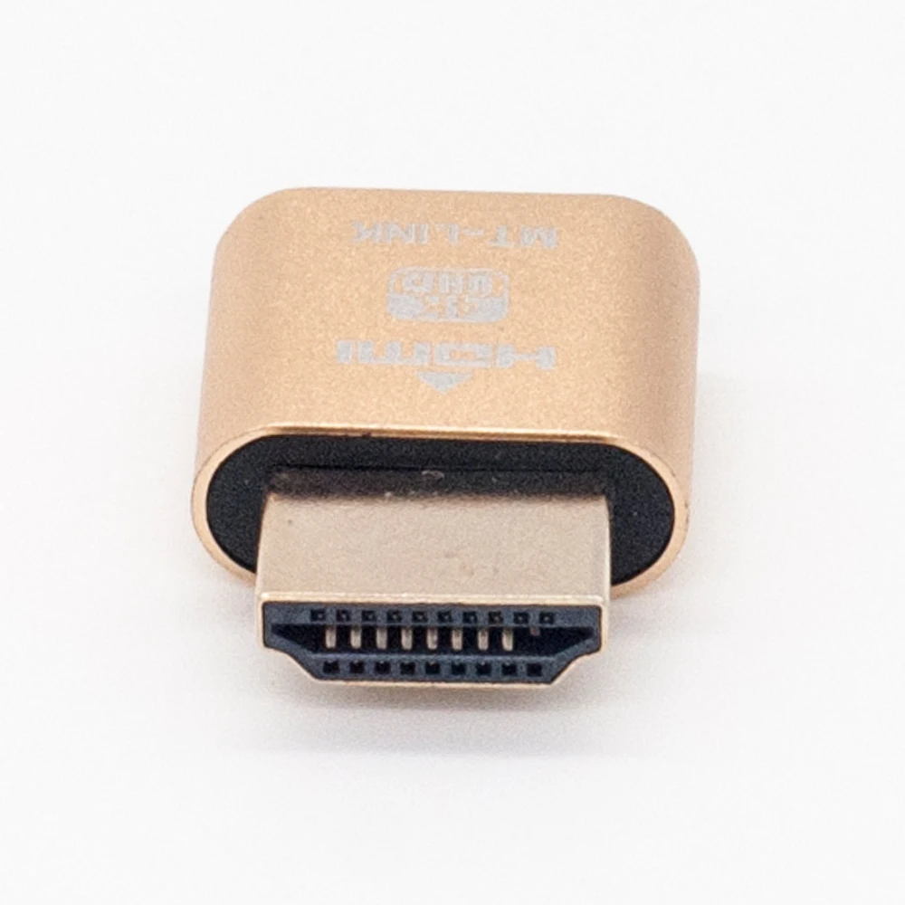 Виртуальный дисплей HDMI 4K DDC EDID Подключаемая вилка обманка Виртуальная муляж
