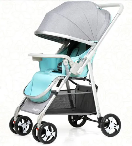 Baby stroller can sit reclining fold light two-way baby car | Мать и ребенок